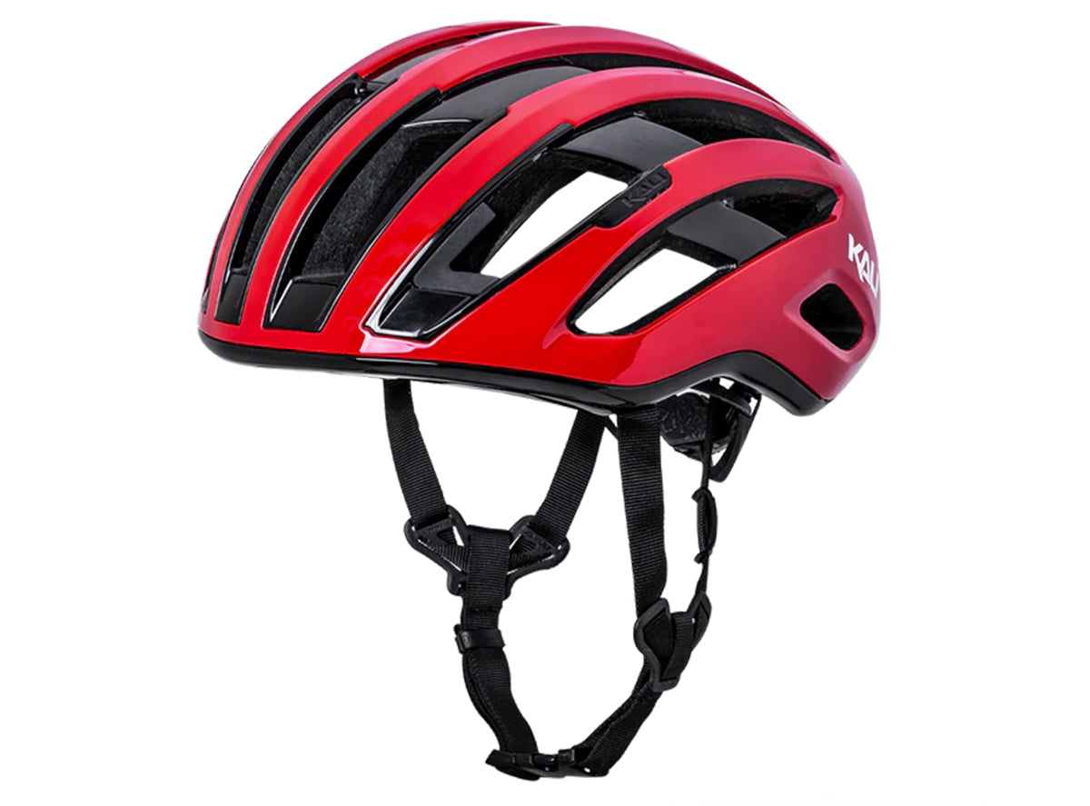 Kali Grit Road Helmet - Solid Gloss Red