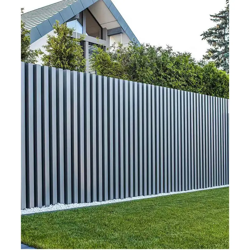 Manufacturer Supply Aluminum Fence  Modern Design Metal Fencing Easy To Install Metal Fencing