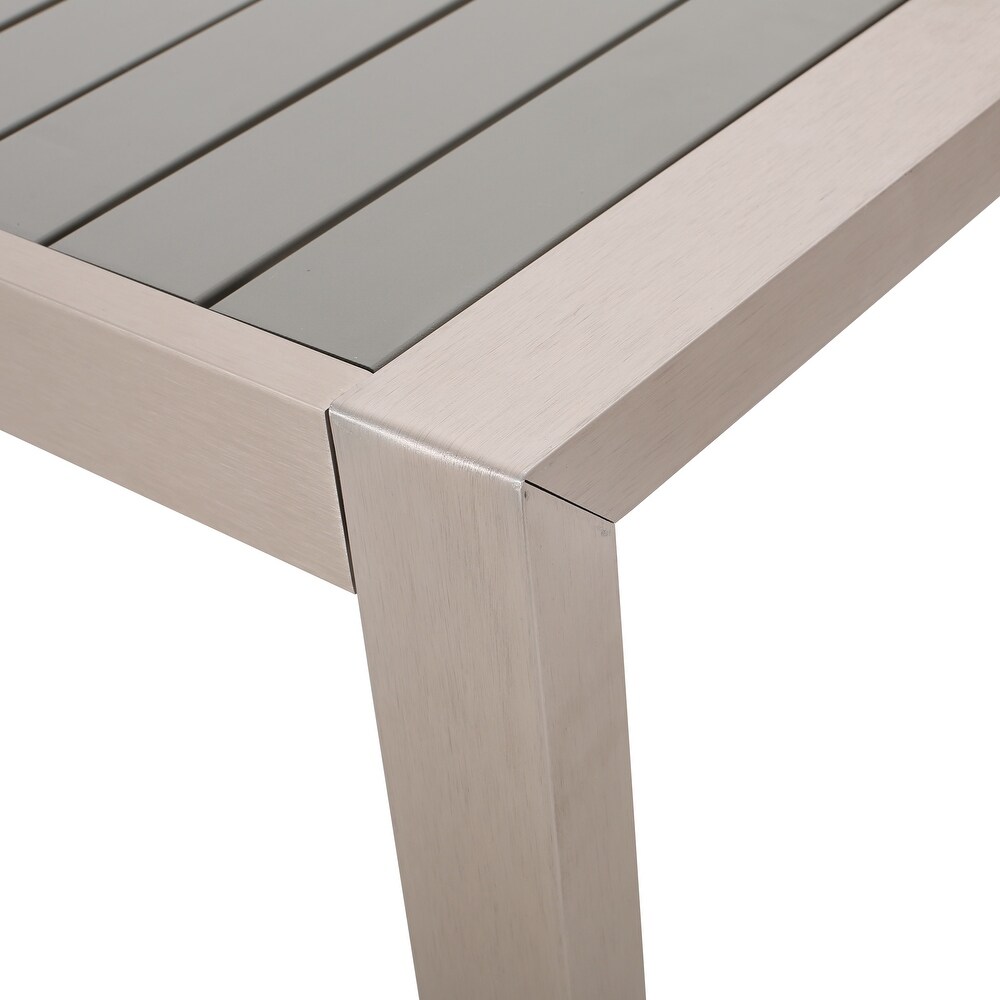 Navan Modern Aluminum Outdoor Dining Table by Christopher Knight Home   70.00\