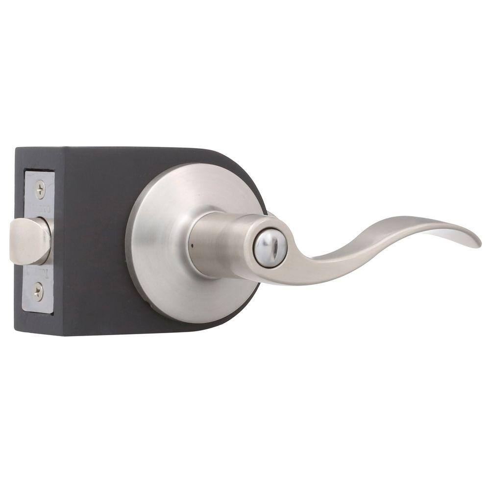 TOLEDO Satin Nickel Privacy BedBath Door Handle Set CV1920JAUS15