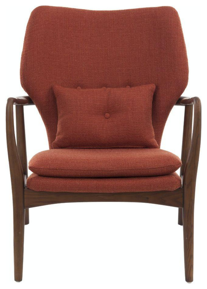 Red Accent Chair  Pols Potten Peggy   Midcentury   Armchairs And Accent Chairs   by Luxury Furnitures  Houzz