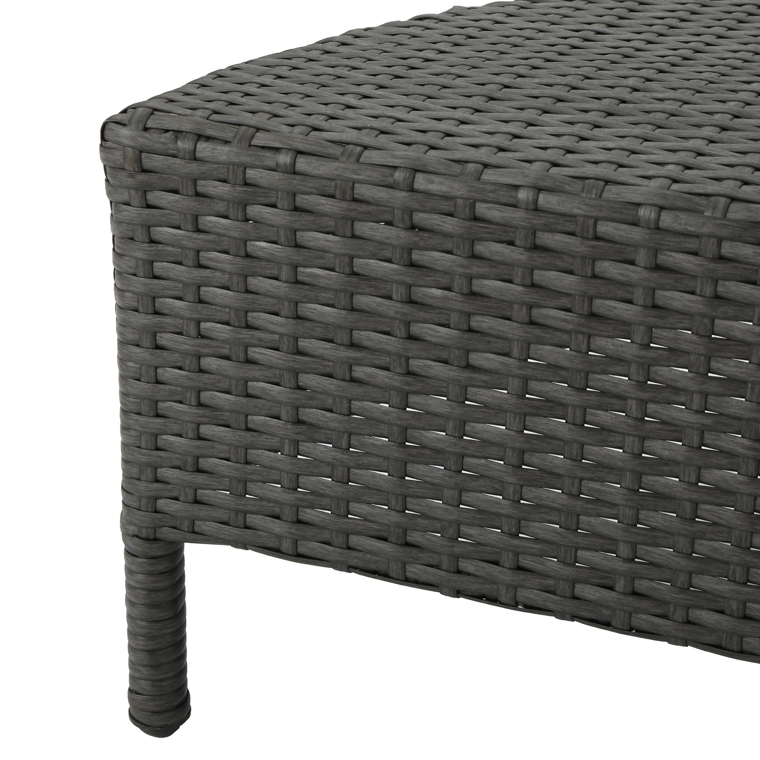 Harper Outdoor Wicker Half-Round Coffee Table