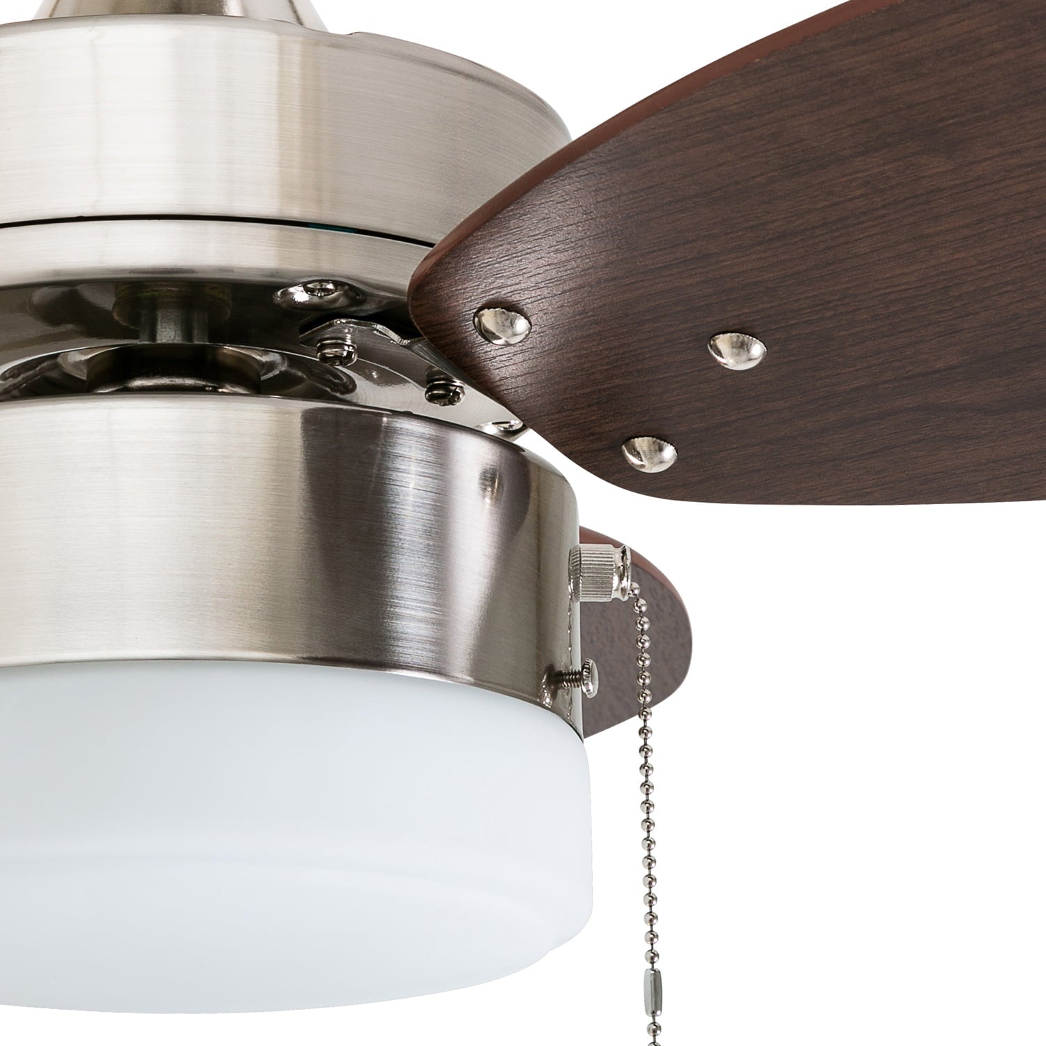 Honeywell Ocean Breeze 30-InchBrushed Nickel Small 3 Blade LED Ceiling Fan with Light