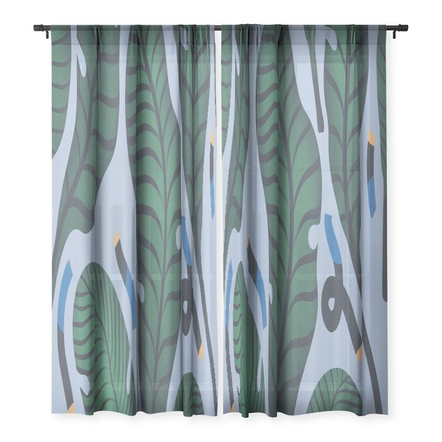 Msrystudio Retro Jungle Out Single Panel Sheer Window Curtain Society6