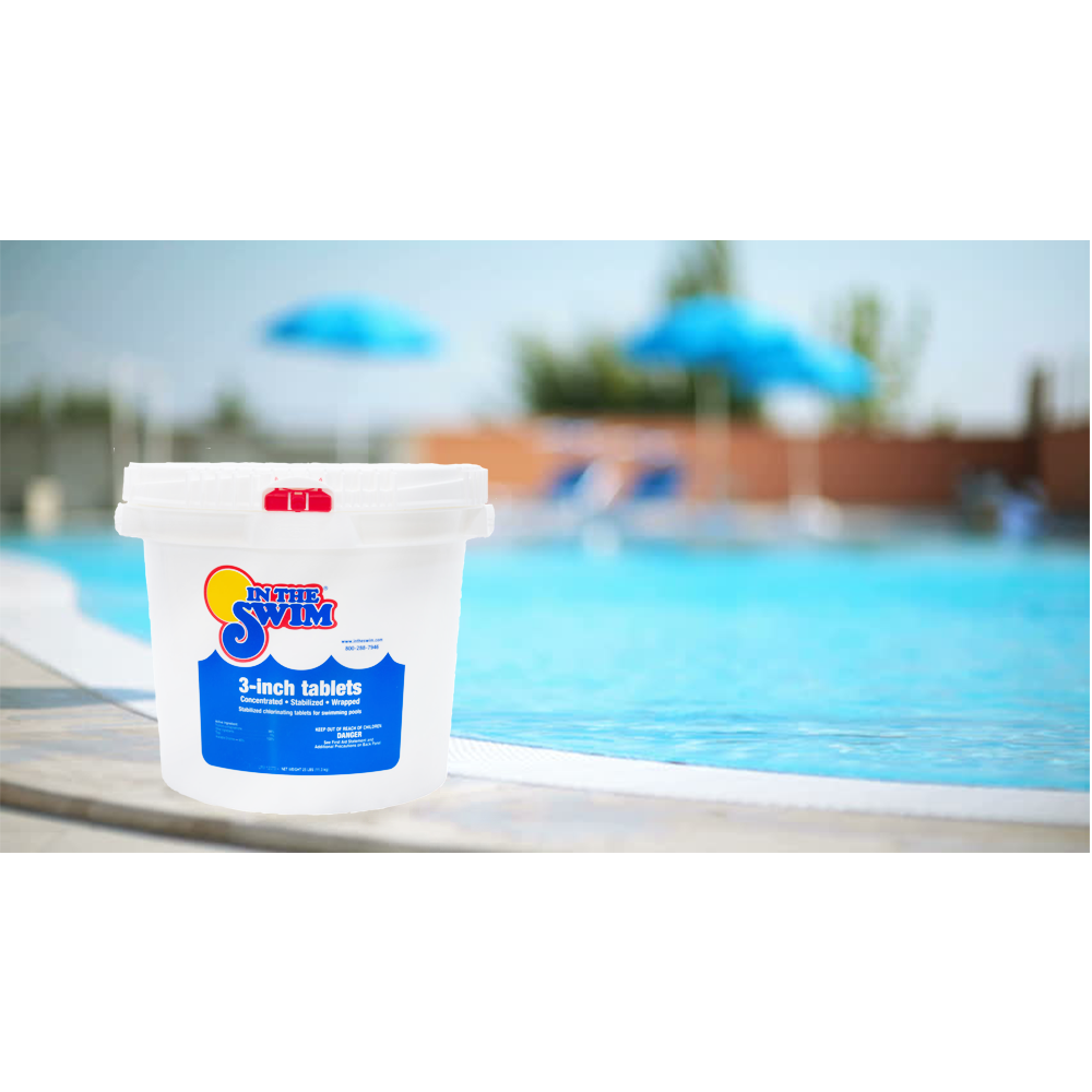 In The Swim 3" Inch Pool Chlorine Tablets - 25 Pounds