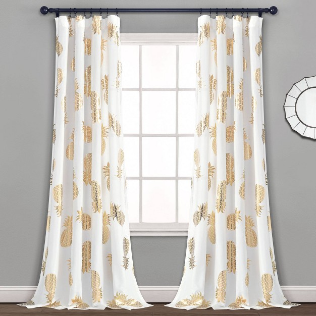 Pineapple Toss Window Curtain Panels Lush D cor