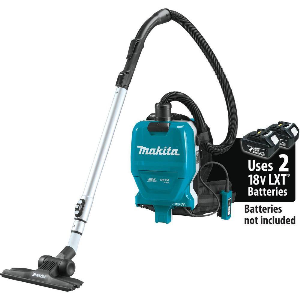 Makita 18-Volt X2 LXT Lithium-Ion (36-Volt) Brushless Cordless 12 Gal. HEPA Filter Backpack Dry Vacuum Cleaner (Tool Only) XCV09Z