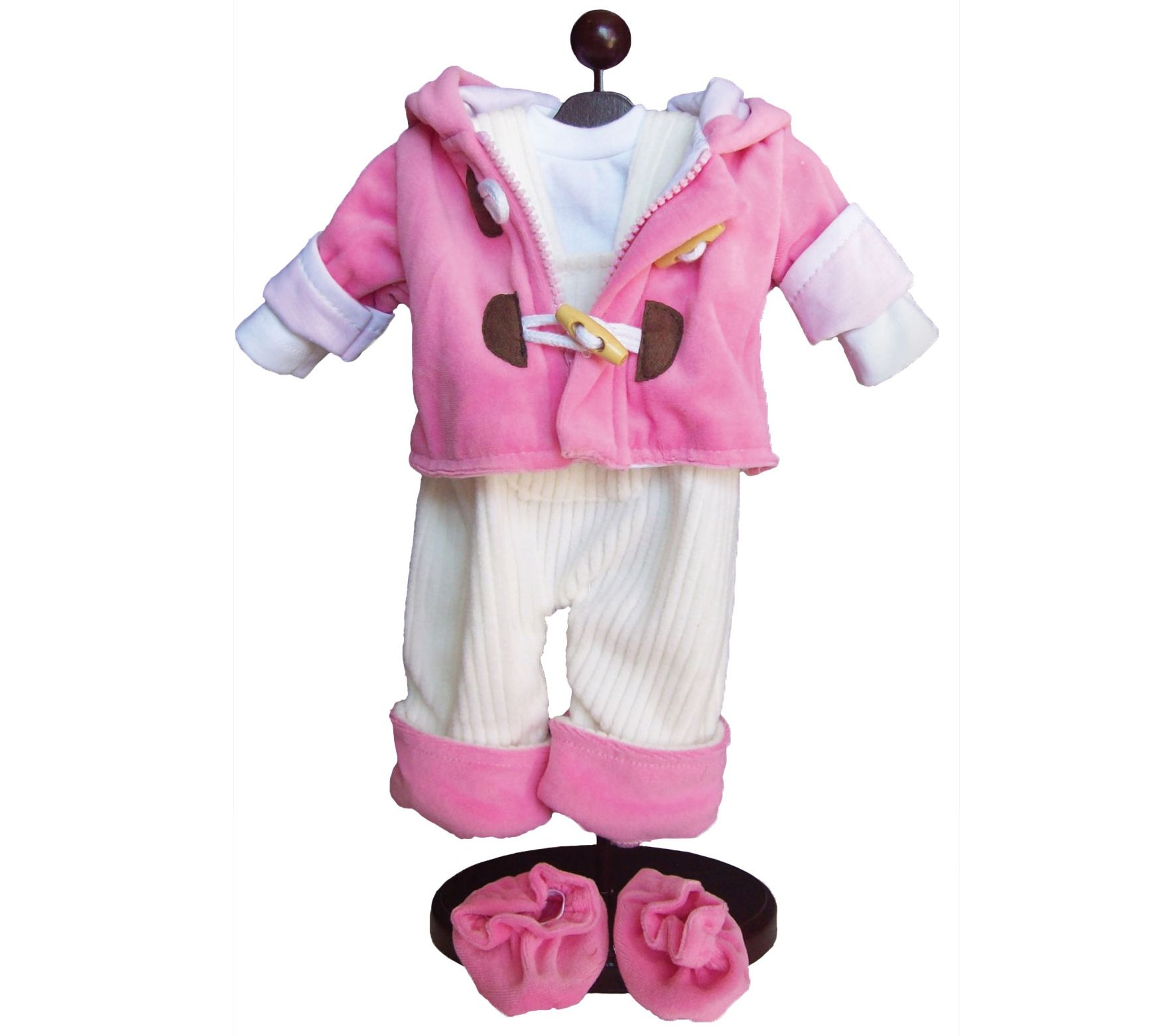 The Queen's Treasures 15 Baby Doll Pink 5-Piece Overall Set