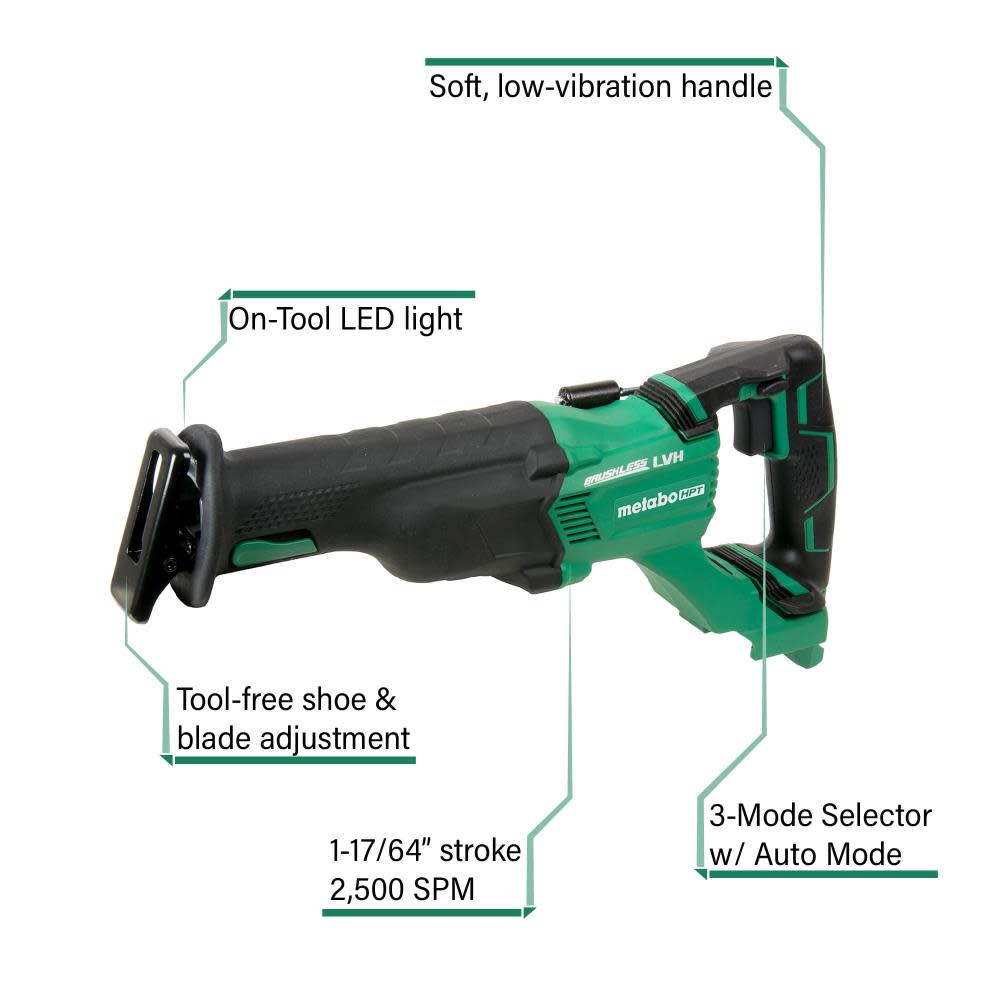 18V Brushless Li-Ion Reciprocating Saw (Bare Tool) ;