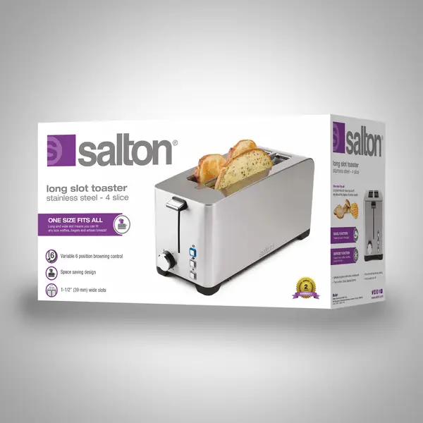 Salton Long Slot 4 Slice Toaster