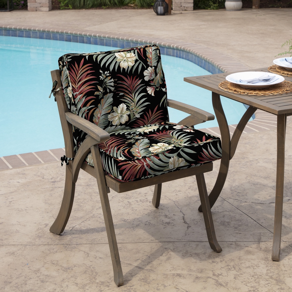 Arden Selections Plush PolyFill 20 x 21 in. Indulge Outdoor Dining Chair Cushion