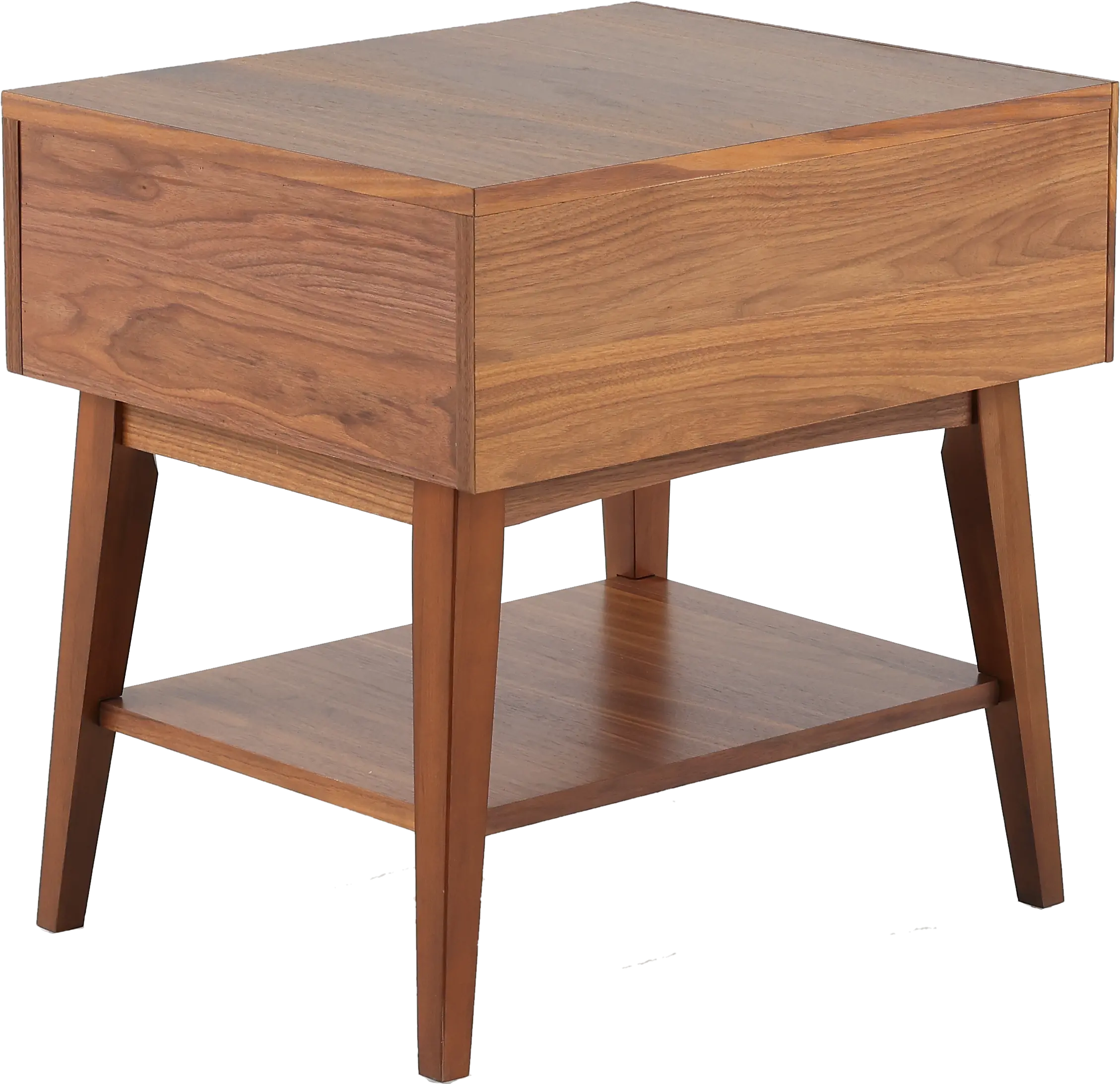 Venice Light Walnut End Table - Large