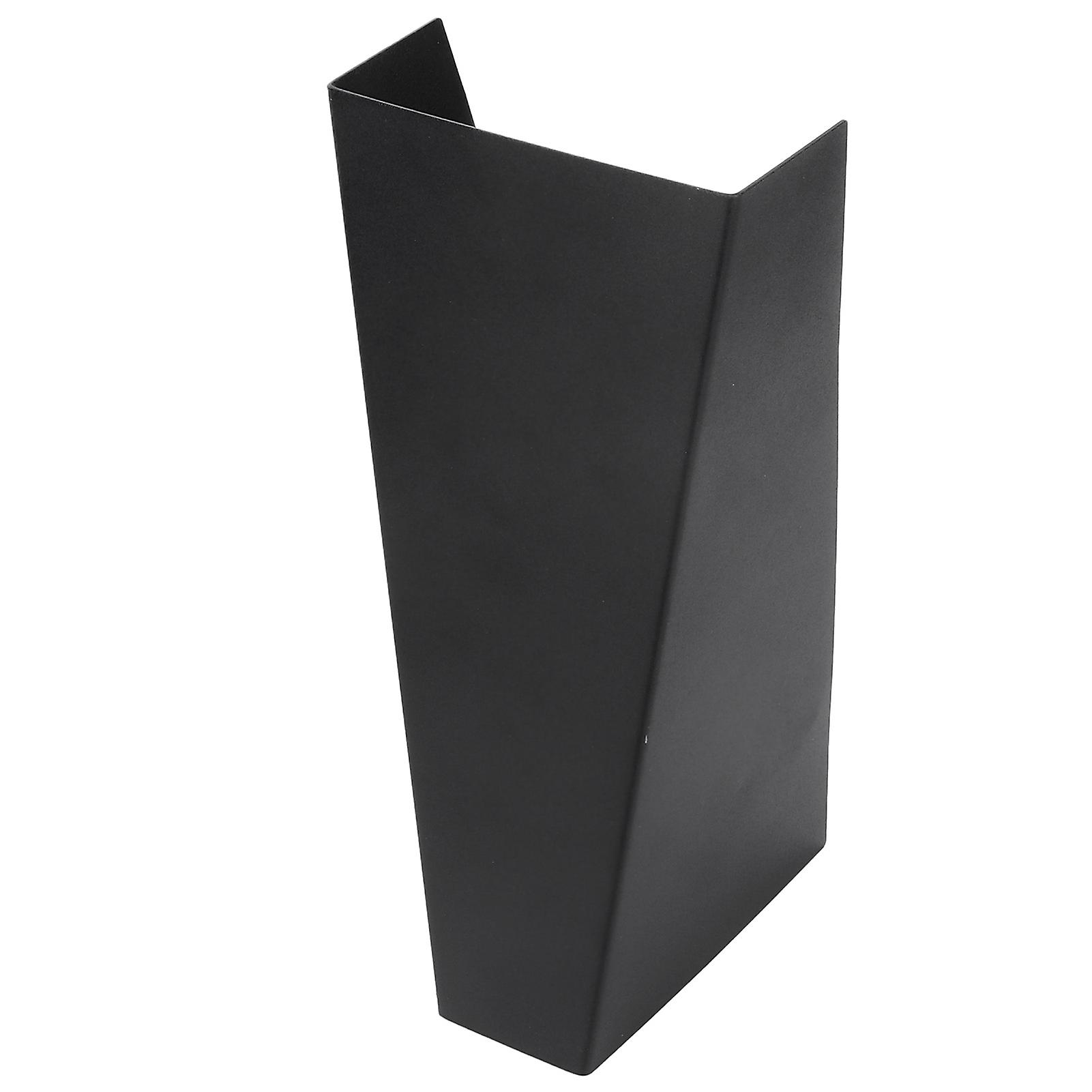 Modern Minimalist Up and Down Wall Light Trapezoid LED Wall Lamp with Warm Light AC85‑265V Black Shell