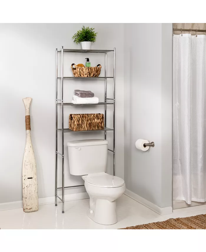 Honey Can Do 4-Tier Over-The-Toilet Shelving Unit