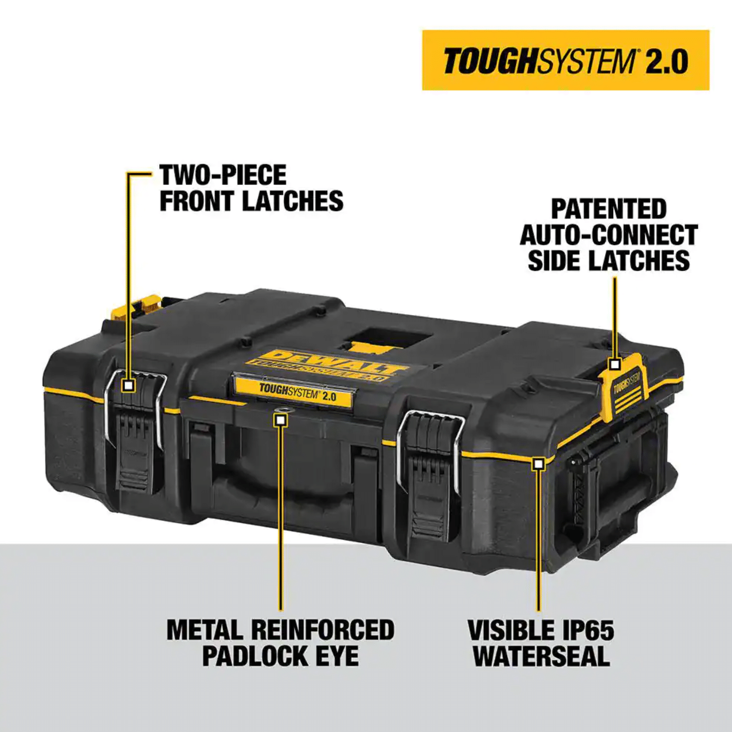 Dewalt ToughSystem 2.0 Small Tool Box with Bonus 22 in. Medium Tool Box and 24 in. Mobile Tool Box， 3-Piece Set Dwst08165w00450