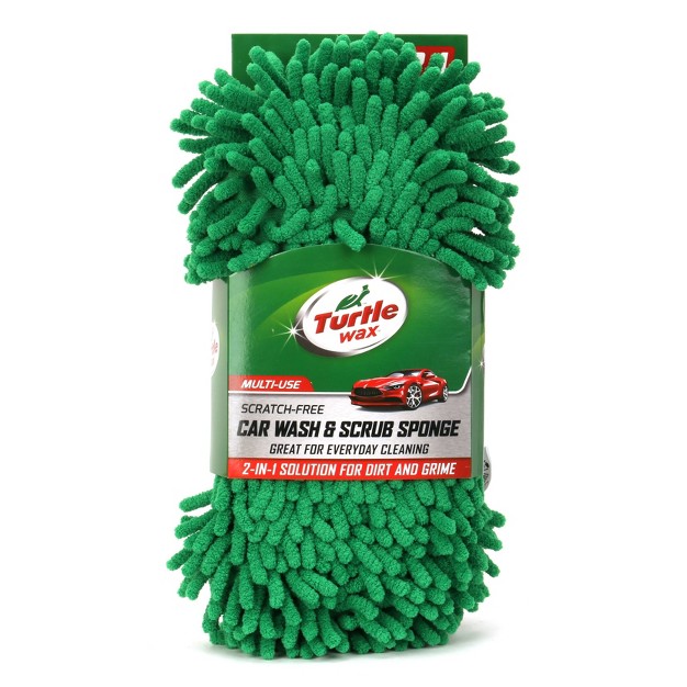 Turtle Wax 2 in 1 Microfiber Car Wash scrub Sponge