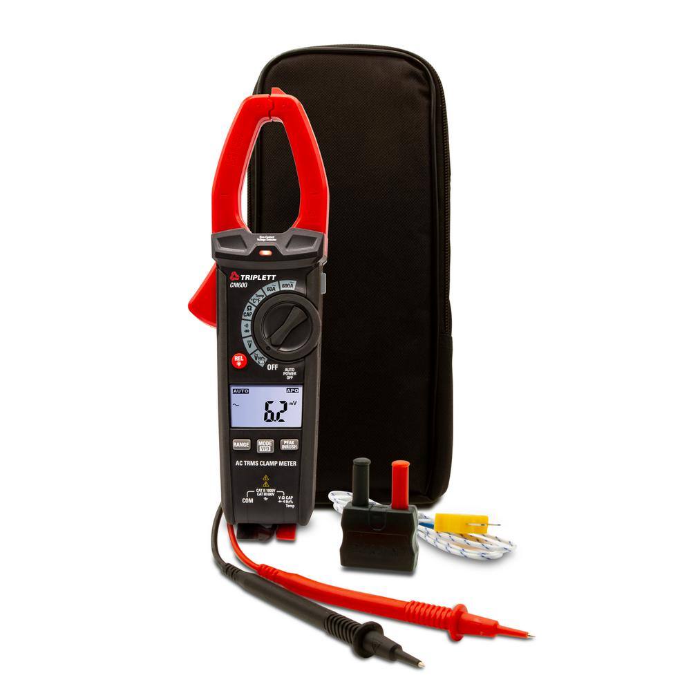 TRIPLETT 600 Amp True RMS AC Clamp Meter with Certificate of Traceability to N.I.S.T CM600-NIST