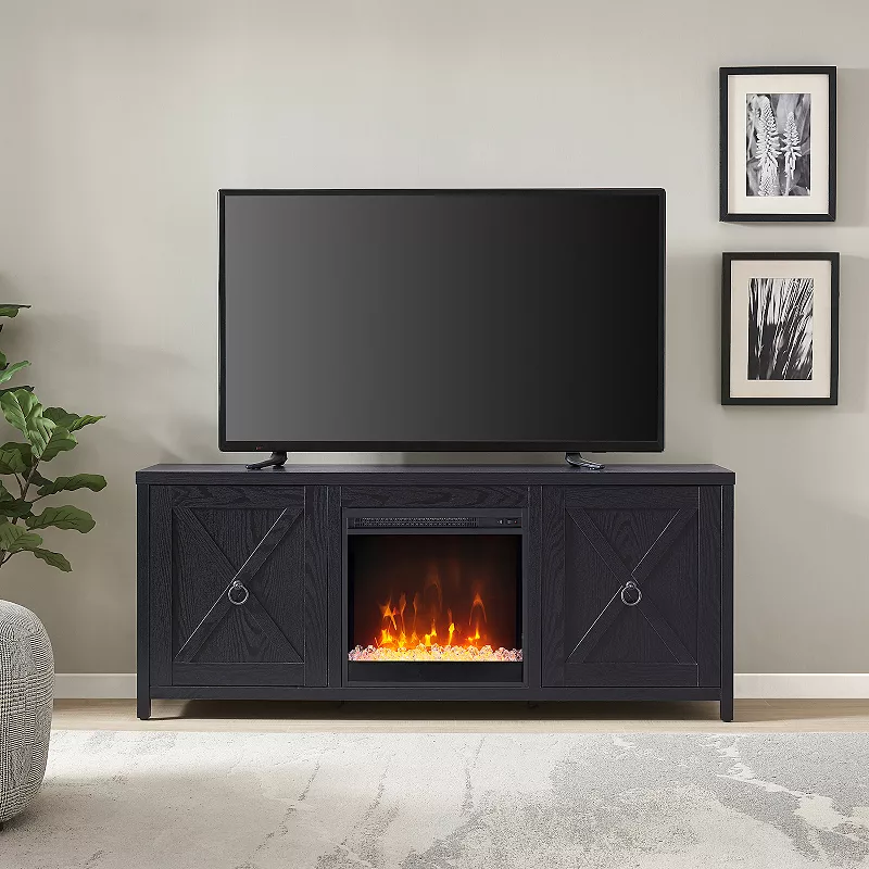 Finley and Sloane Granger Rectangular Electric Fireplace TV Stand