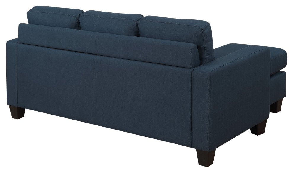 Joshua Sectional Chofa  Peacock Blue   Transitional   Sectional Sofas   by Lorino Home  Houzz