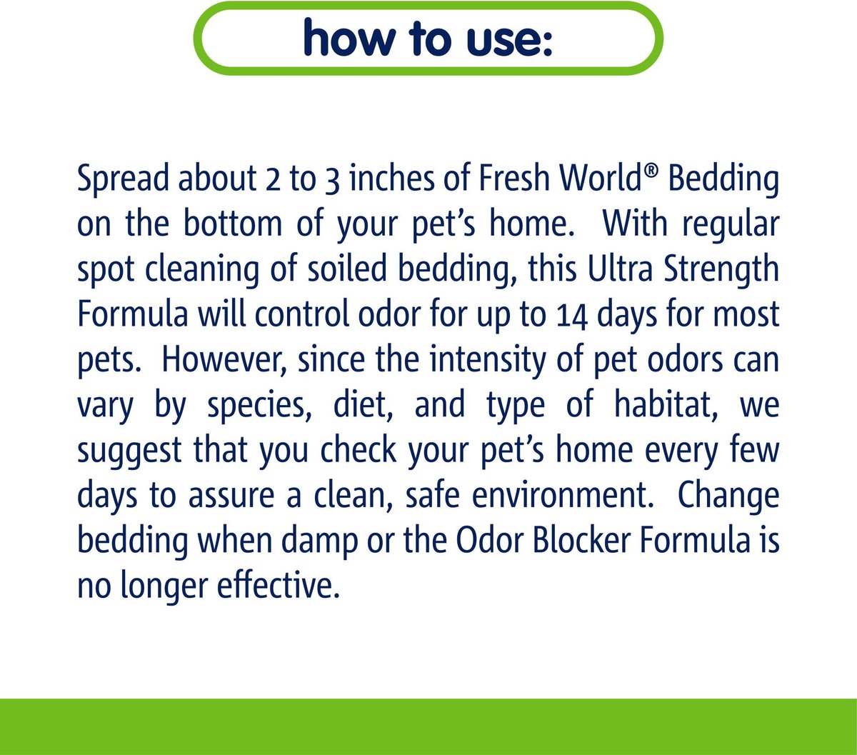 Vitakraft Fresh World Ultra Strength Litter Box and Cage Small Animal Bedding， 35-lit