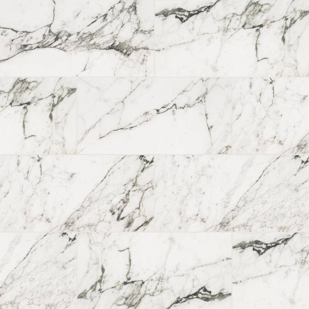 MSI Donatello 16 in. x 32 in. Polished Porcelain Marble Look Floor and Wall Tile (14.2 sq. ft.Case) NHDDONA1632PC