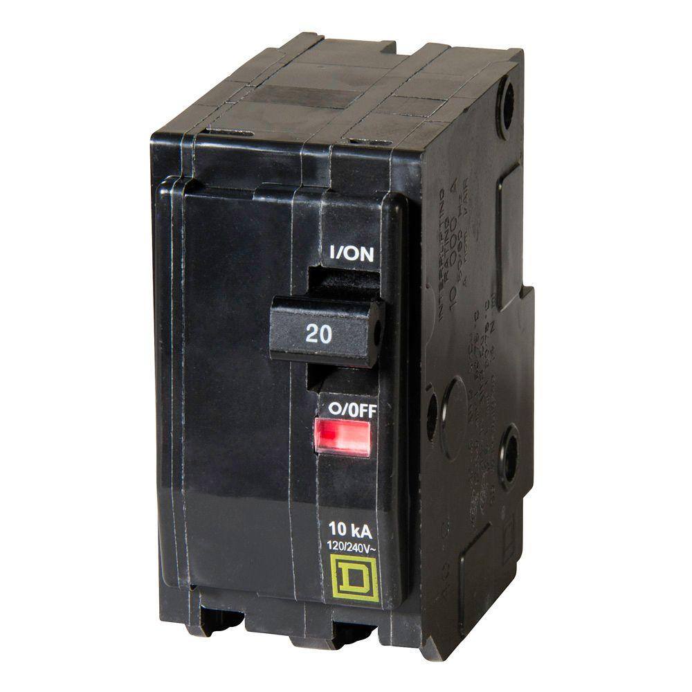 Square D QO 20 Amp 2-Pole Circuit Breaker(QO220CP) QO220CP