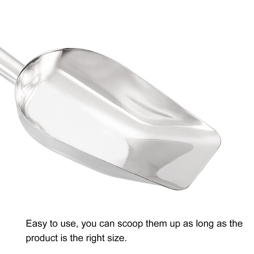 Ice Scoop with Hanging Loop Stainless Steel 10.6x2.8\