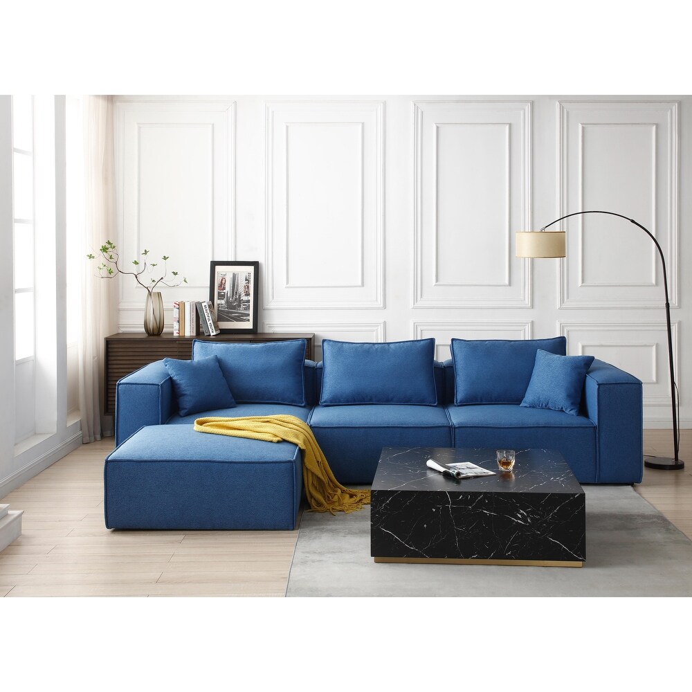 Marble Coffee Tables Square End Tables with Gold Pedestal Sofa Tables