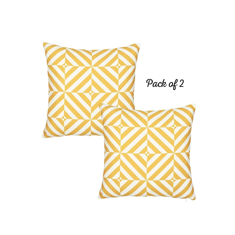 Mike Co. Geometric Throw Pillow Cover (Set of 2)