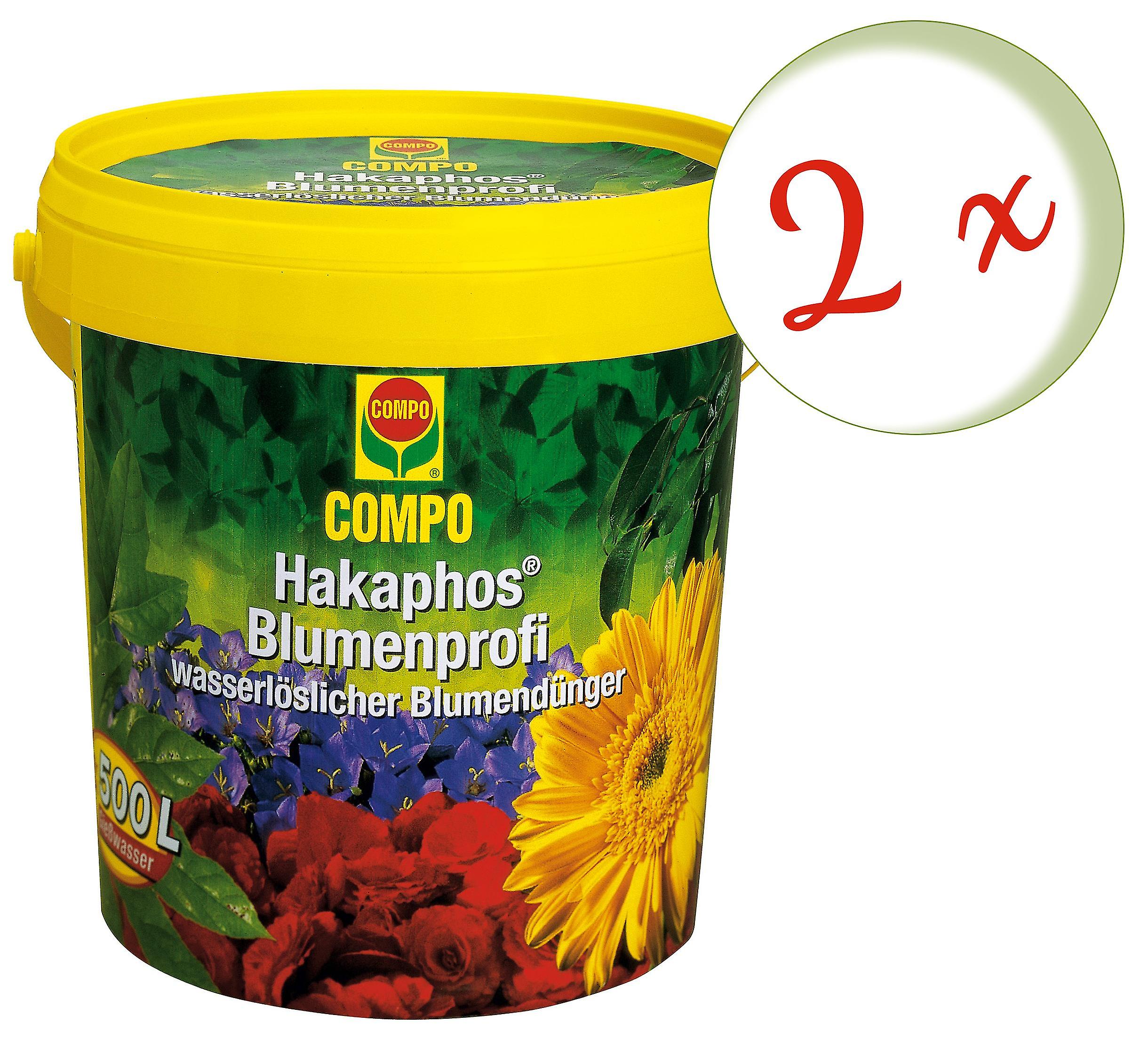 2 x COMPO Hakaphos Blumenprofi， 1，2 kg