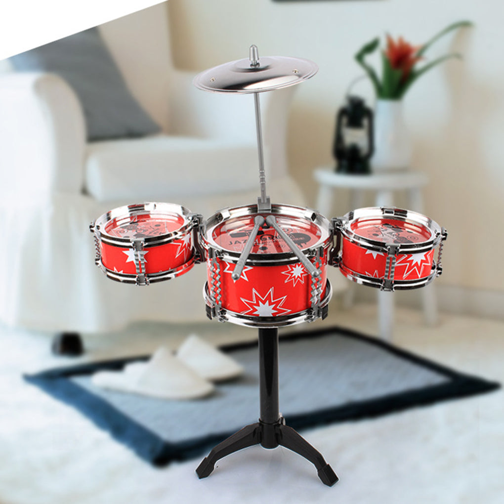 Girls Boys Practice Exercise Toy Drum Set Children Percussion Instrument Musical Early Childhood Toys Playset