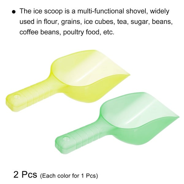 1 Set Ice Scoop Plastic 5.9x3.3x2.4