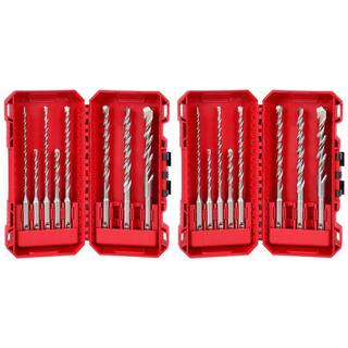 MW 2 Cutter SDS Plus Carbide Hammer Drill Bit Set (16-Piece) 48-20-7673-48-20-7673