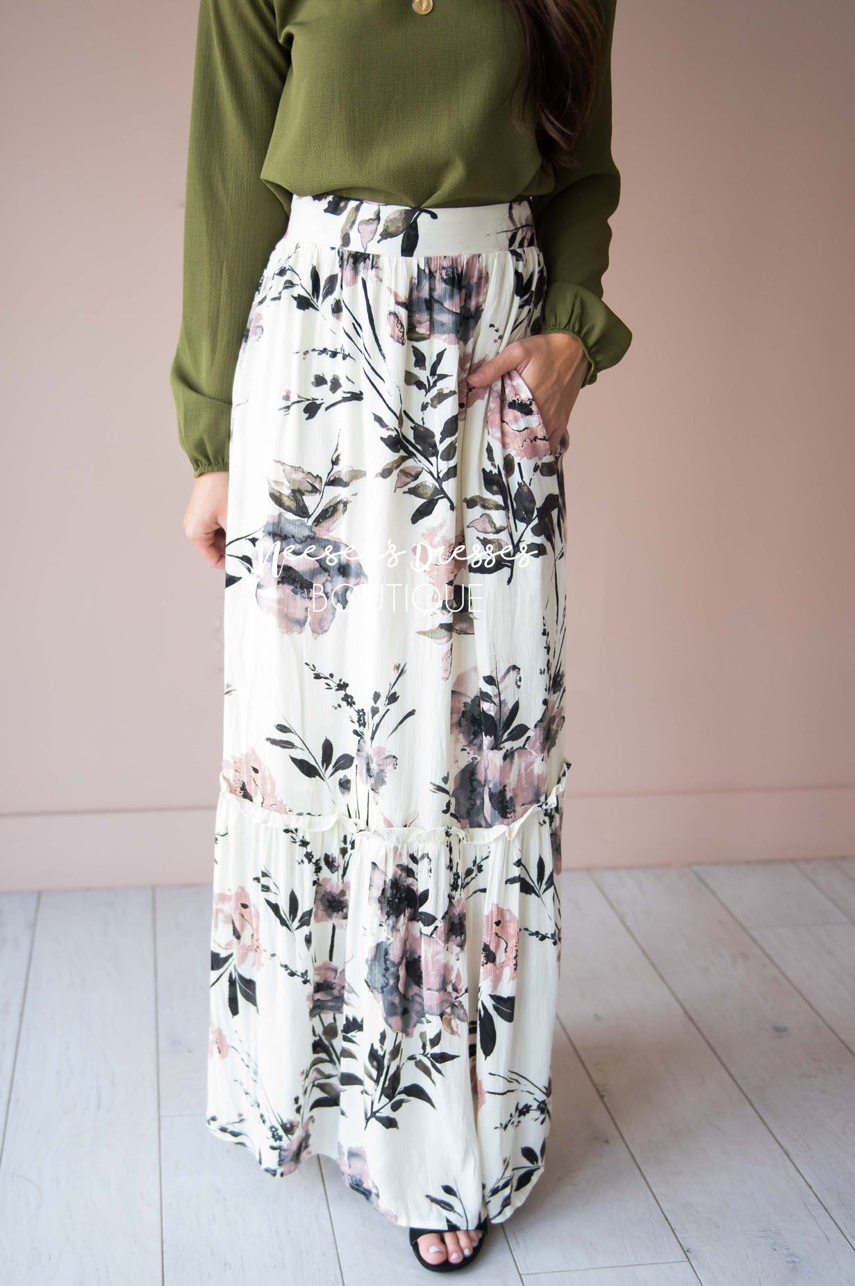 Ready for the Day Floral Skirt