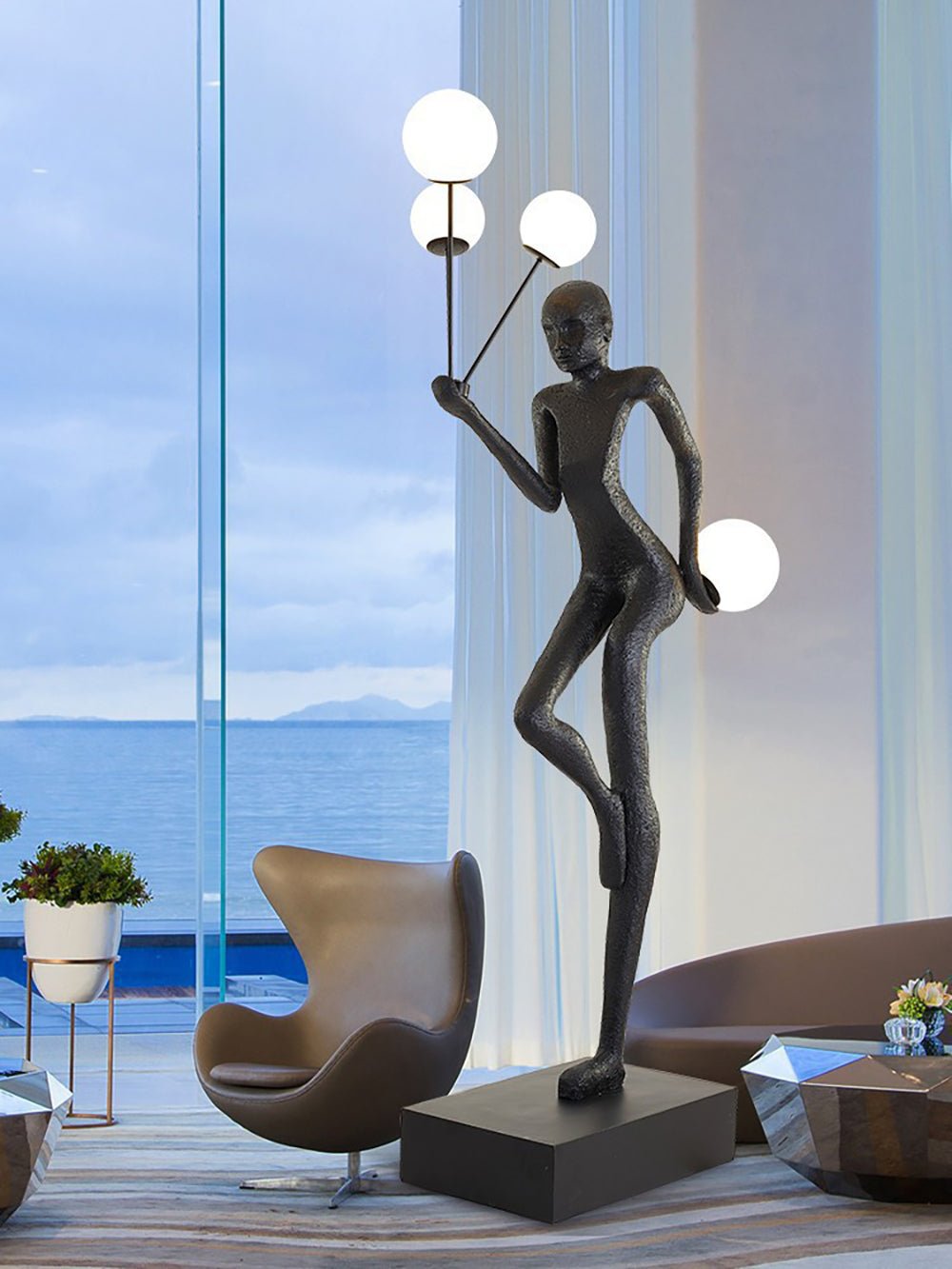 Juggling Sculptor Floor Lamp