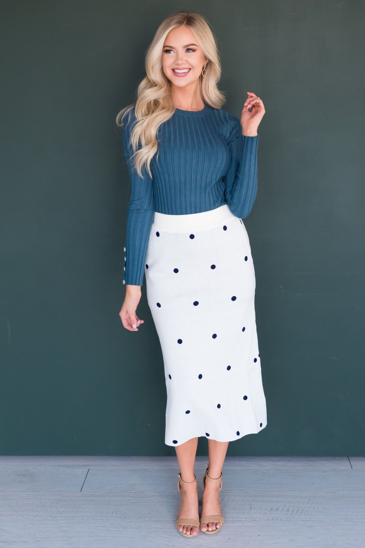 Graceful Simplicity Modest Sweater Skirt