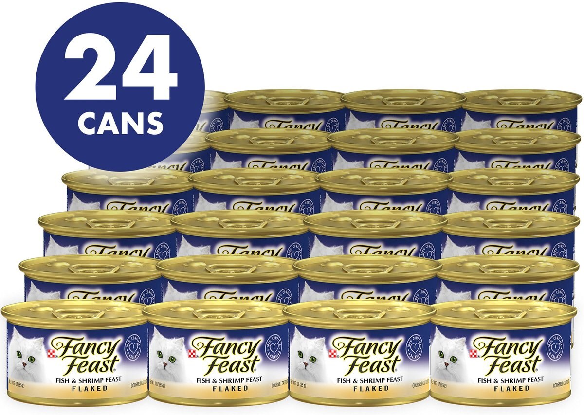 Fancy Feast Flaked Fish and Shrimp Feast Canned Cat Food