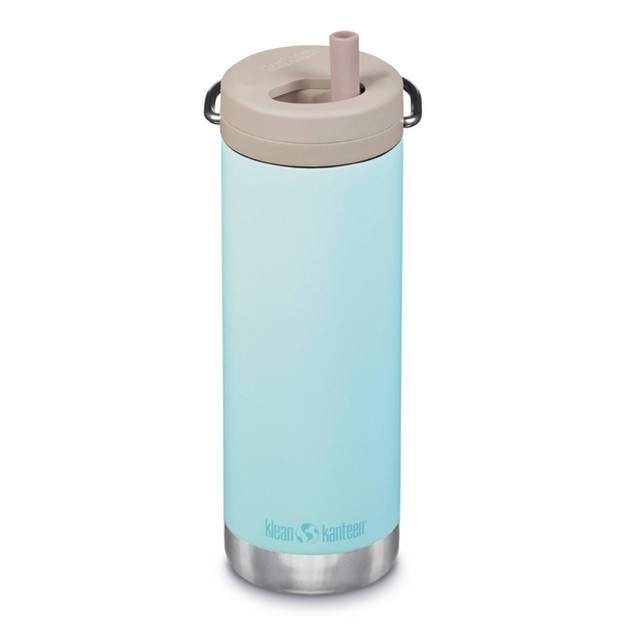 Klean Kanteen 16oz Tkwide Insulated Stainless Steel Water Bottle With Twist Straw Cap