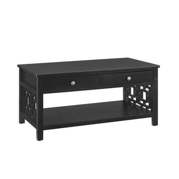 Wales Two-Drawer Geometric Coffee Table