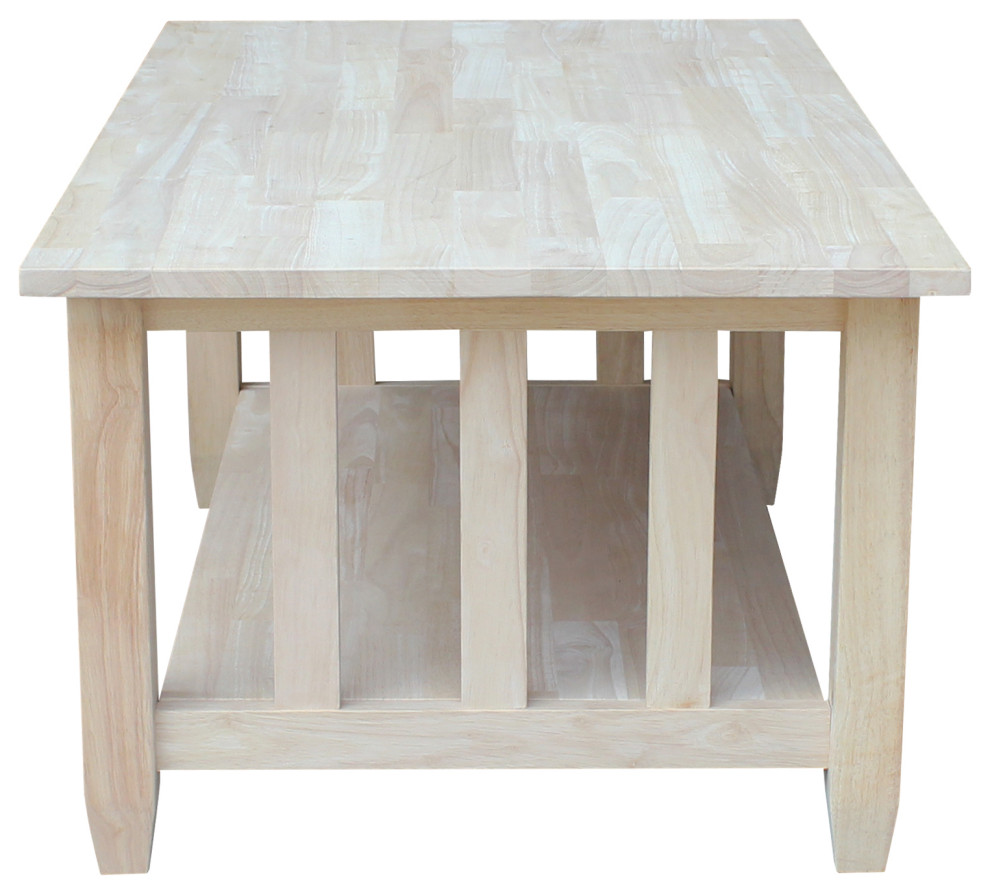 Mission Tall Coffee Table   Transitional   Coffee Tables   by International Concepts  Houzz