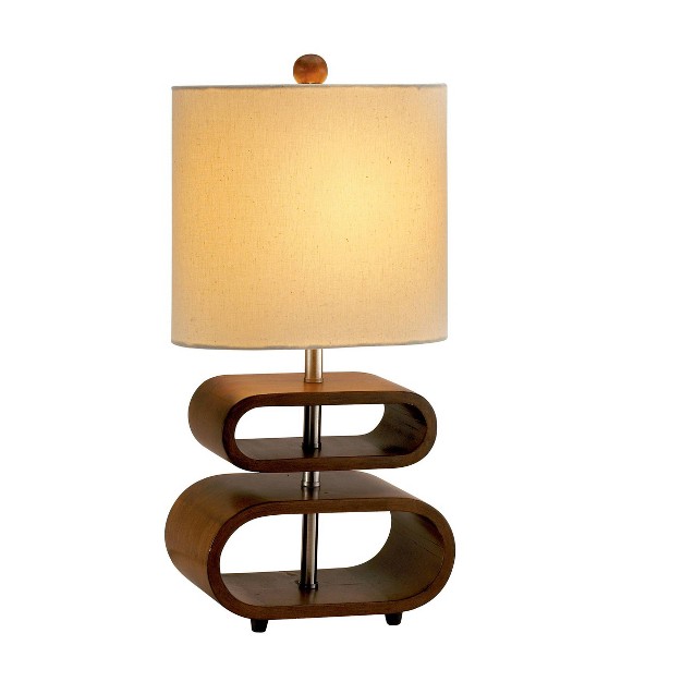 Rhythm Table Lamp Walnut Adesso