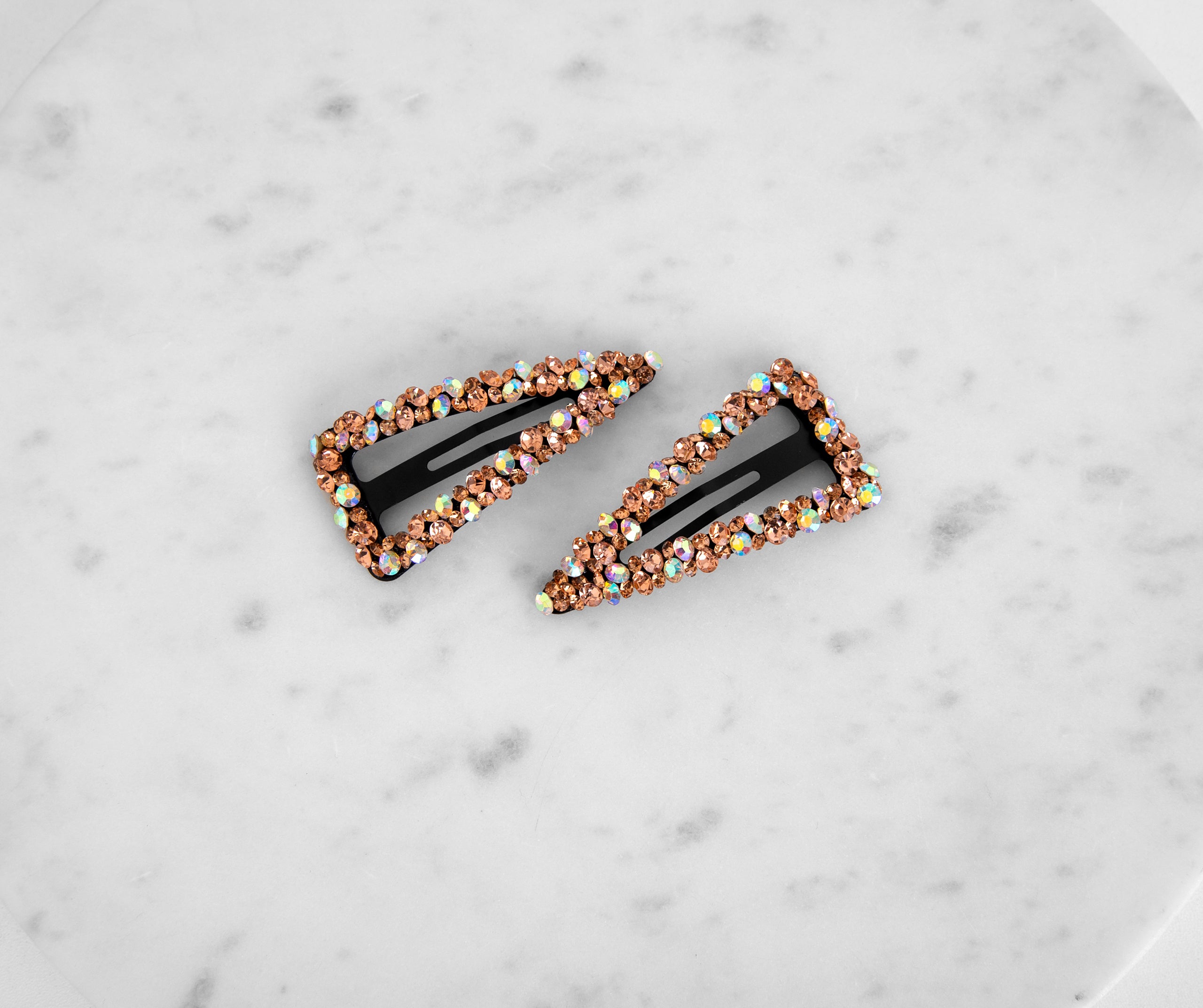 Bend N' Snap Gemstone Hair Clip Set