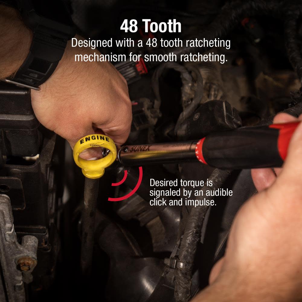 Sunex Indexing Torque Wrench 1/4 Drive