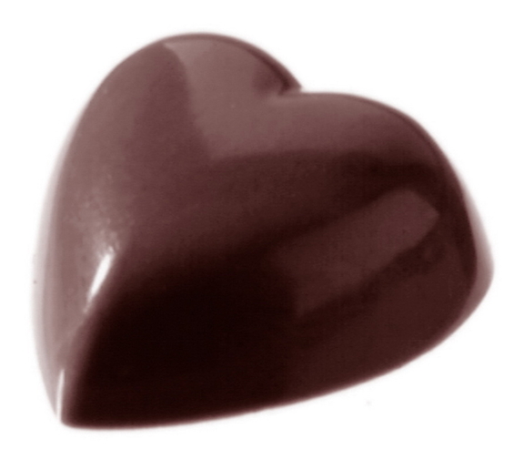 Chocolate World CW2268 Chocolate mould heart 6x6 p...