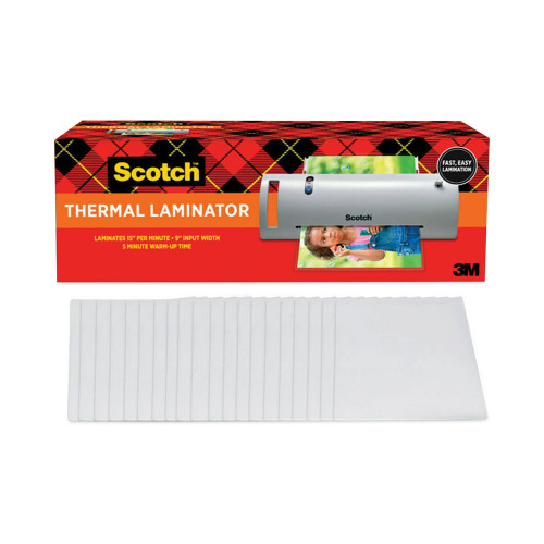 Scotch Thermal Laminator Value Pack， Two Rollers， 9