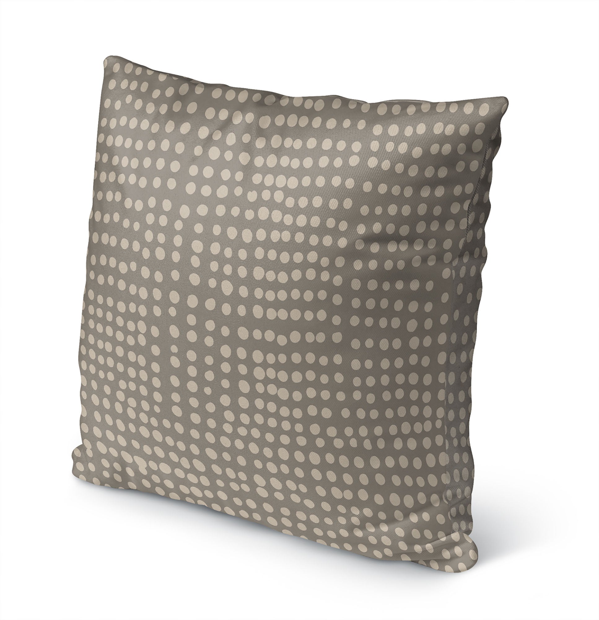 Dots Abstract Taupe Outdoor Pillow by Kavka Designs