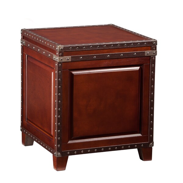 SEI Furniture Ailsa Nailhead Trunk Side Table