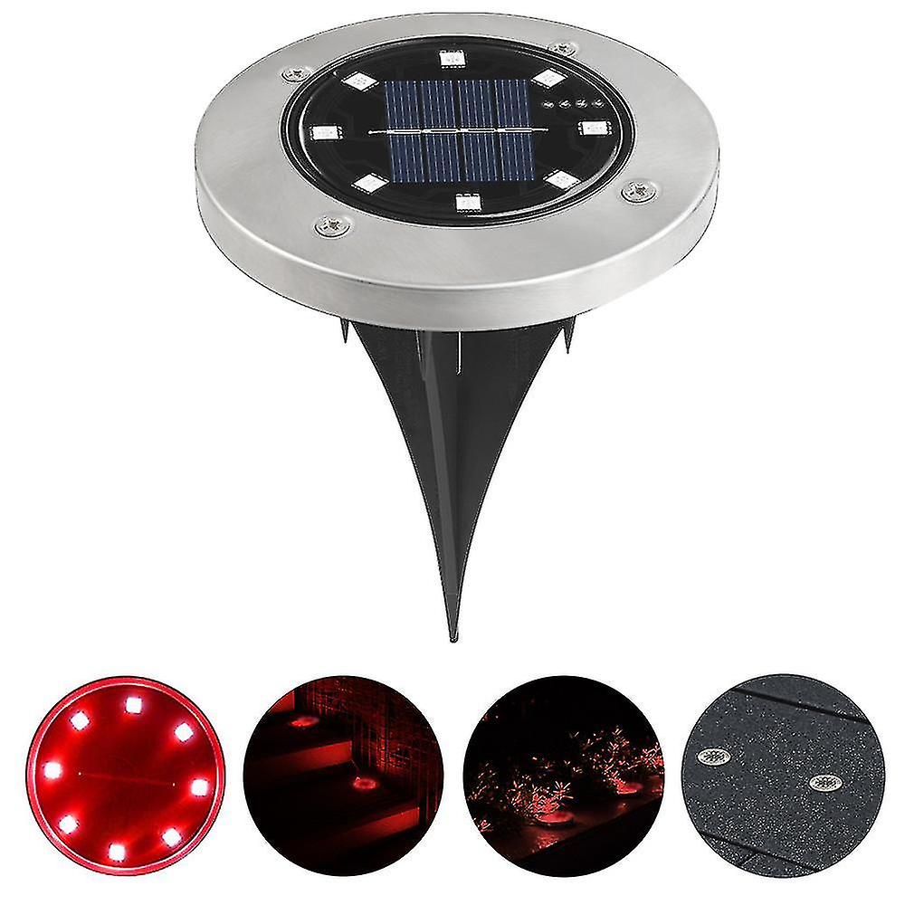 6pcs Solar Ground Lights Garden Pathway In-ground Lights Solar Powered Lights Solar Garden Lamp