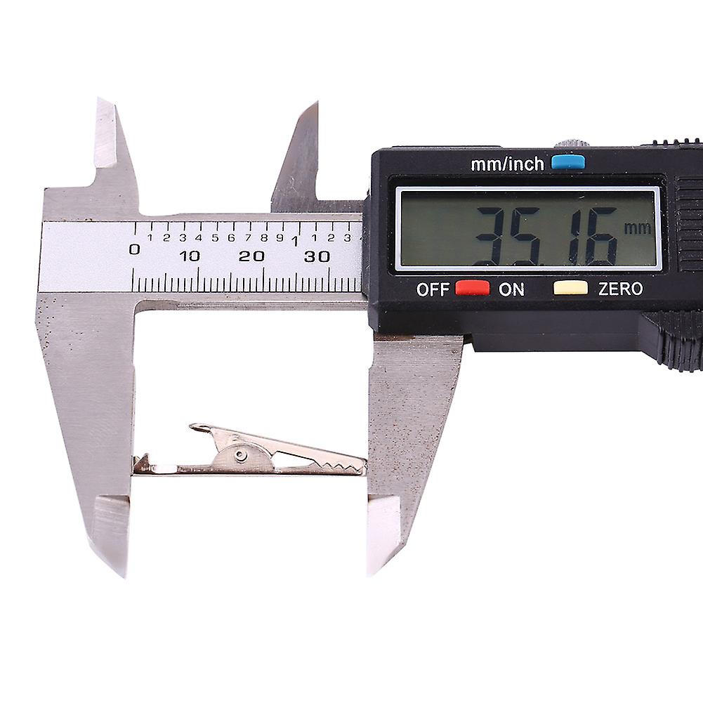 20pcs 35mm Metal Alligator Clip Crocodile Electrical Clamp For Testing Probe Meter Blackandred