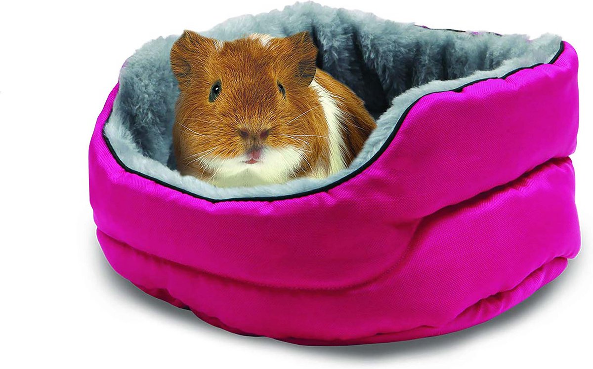 Kaytee Cuddle-E-Cup Plush Small Animal Bed， Color Varies